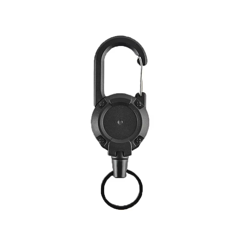 1PCS Steel Wire Rope Elastic Keychain Easy-To-Pull Buckle Sporty Anti-Theft Retractable Key Ring anti Lost Key Ring Accessories