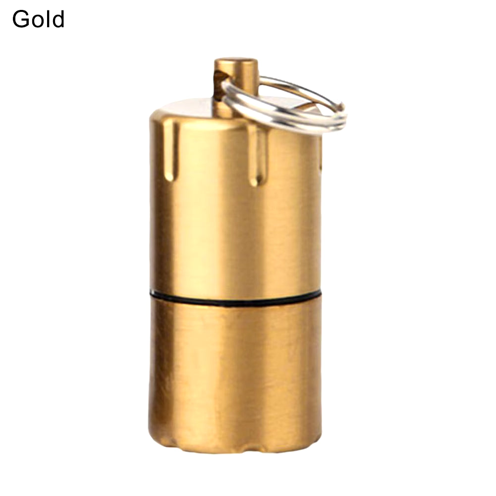 Mini Lighter Keychain without Gasoline Kerosene Oil for Outdoor Portable Capsule Cigarette Lighters Metal Pendant Key Ring Tools