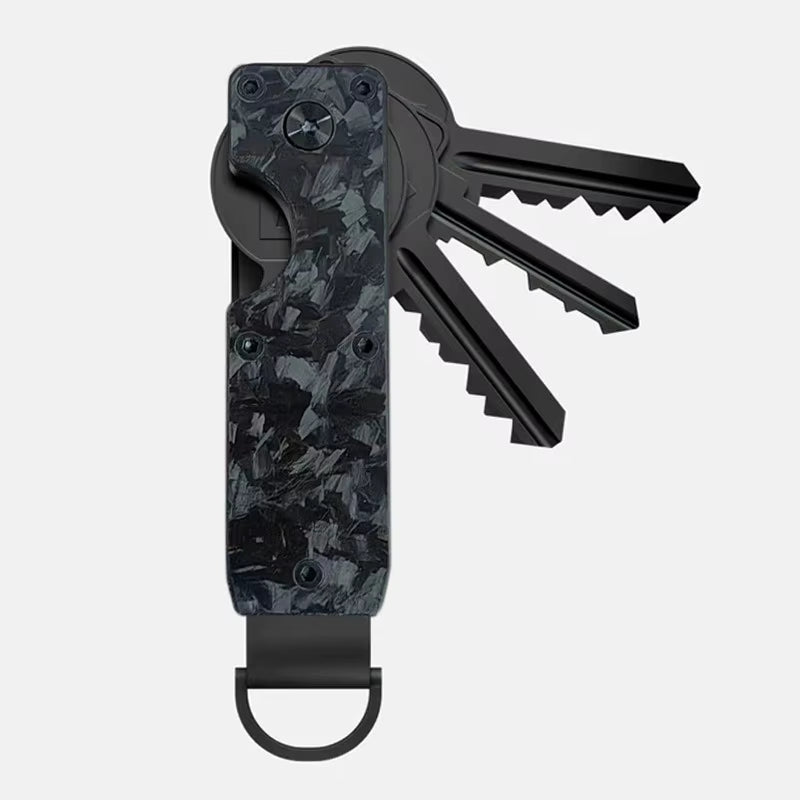 Key Organizer Compact Holder Metal Key Chain Minimalist Key Case Holder for Keychain Secures 1-5 Keys
