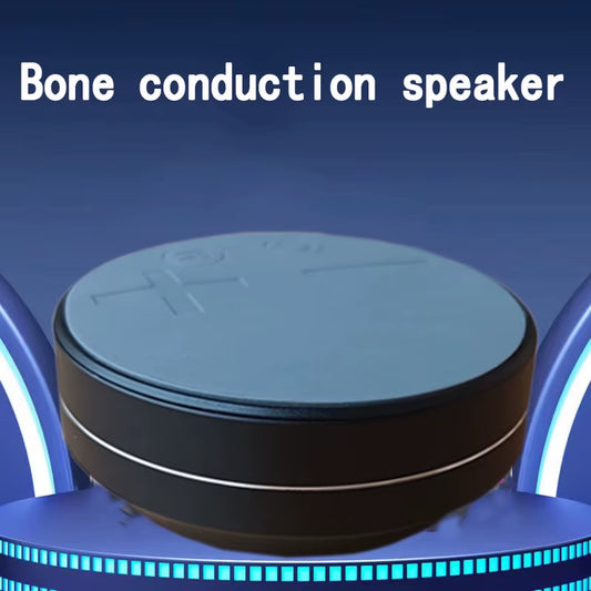 Bone Conduction Desktop Wireless TWS Small Speaker, Wireless Speaker with Suction Cup, High Fidelity Sound Quality