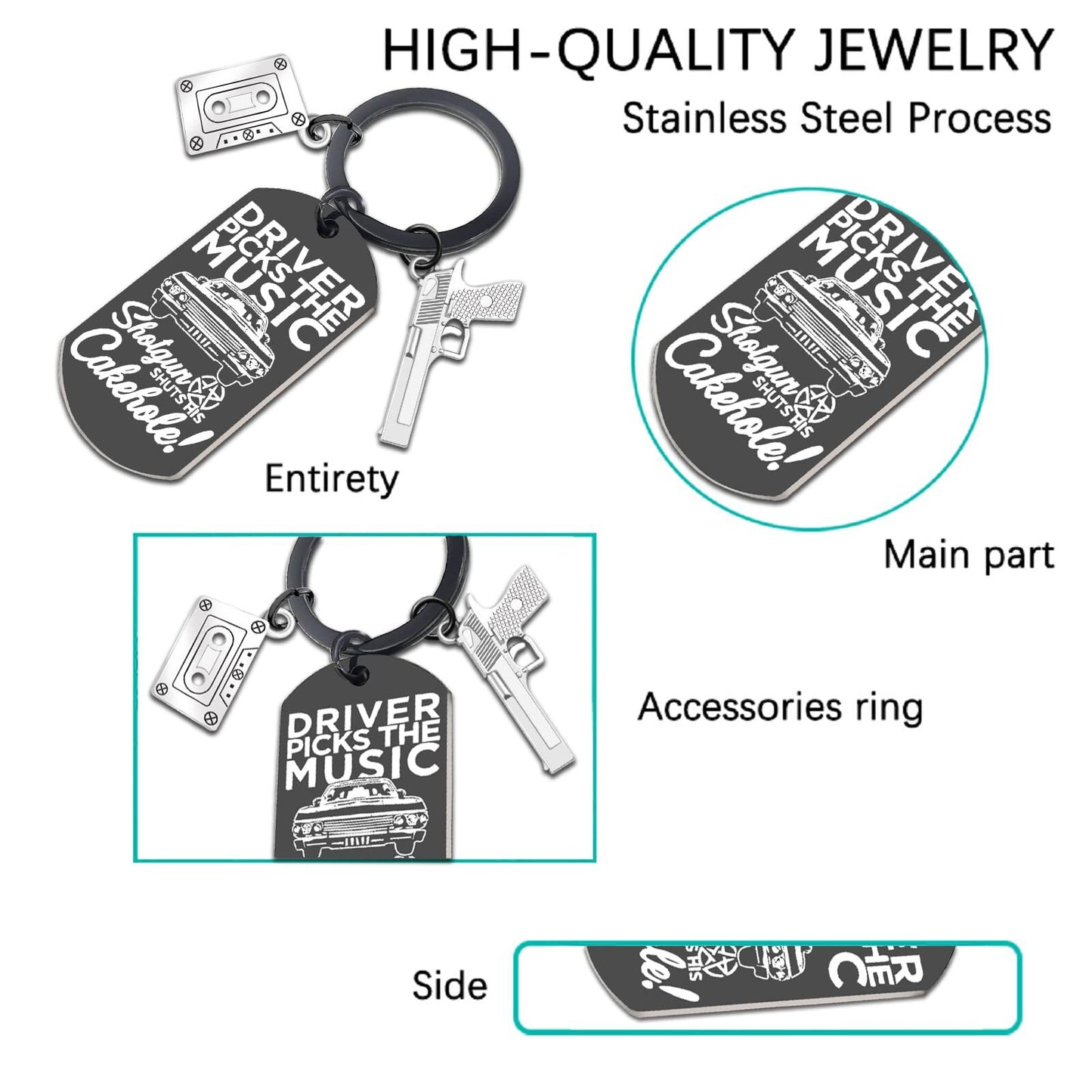 Aisity Supernatural Fan Keychain Gifts TV Merchandise Keychain for Fans Women...