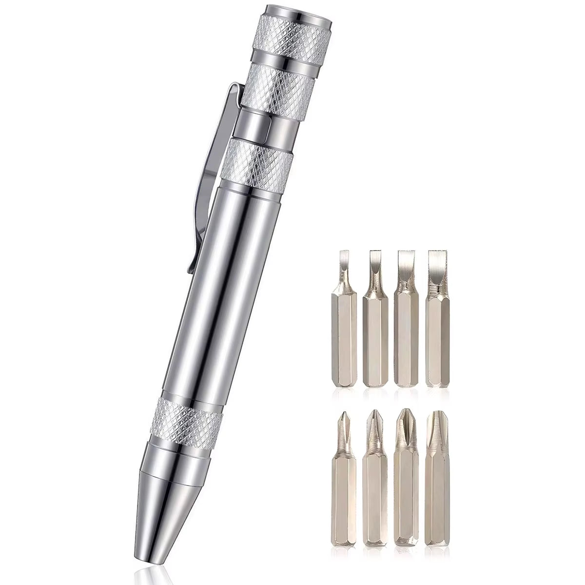 8 in 1 Mini Screwdriver Set - Magnetic Small Screwdrivers Pen for Precision Repair, Compact EDC Tools