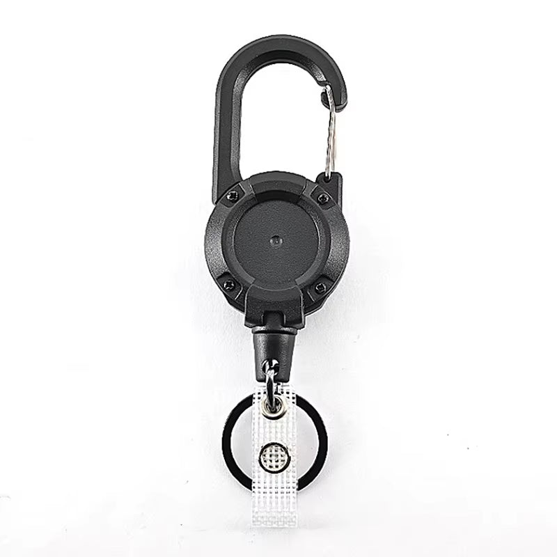 1PCS Steel Wire Rope Elastic Keychain Easy-To-Pull Buckle Sporty Anti-Theft Retractable Key Ring anti Lost Key Ring Accessories
