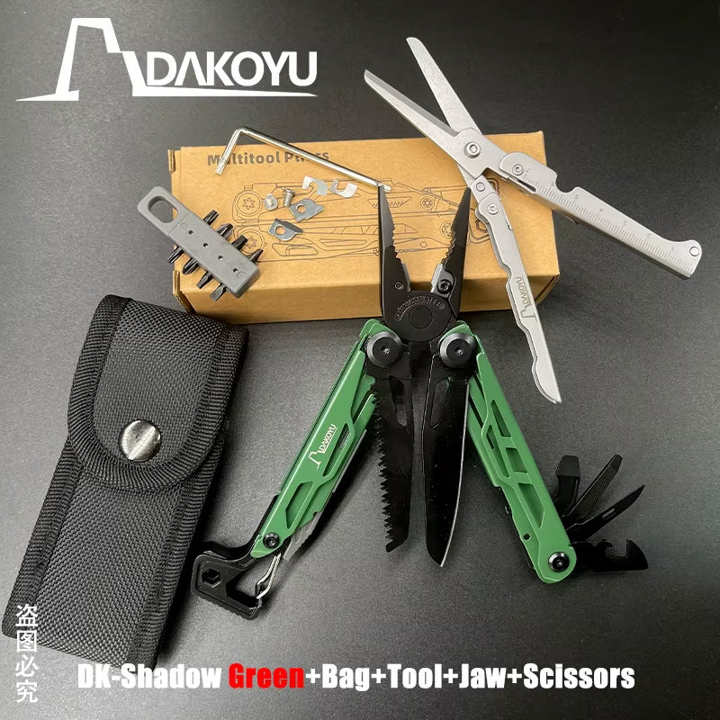 New 2024  Folding Multi Functional Tool Pliers Multi Functional Combination Tool Pliers EDC Outdoor Equipment Swiss Tools
