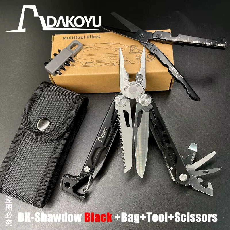 New 2024  Folding Multi Functional Tool Pliers Multi Functional Combination Tool Pliers EDC Outdoor Equipment Swiss Tools
