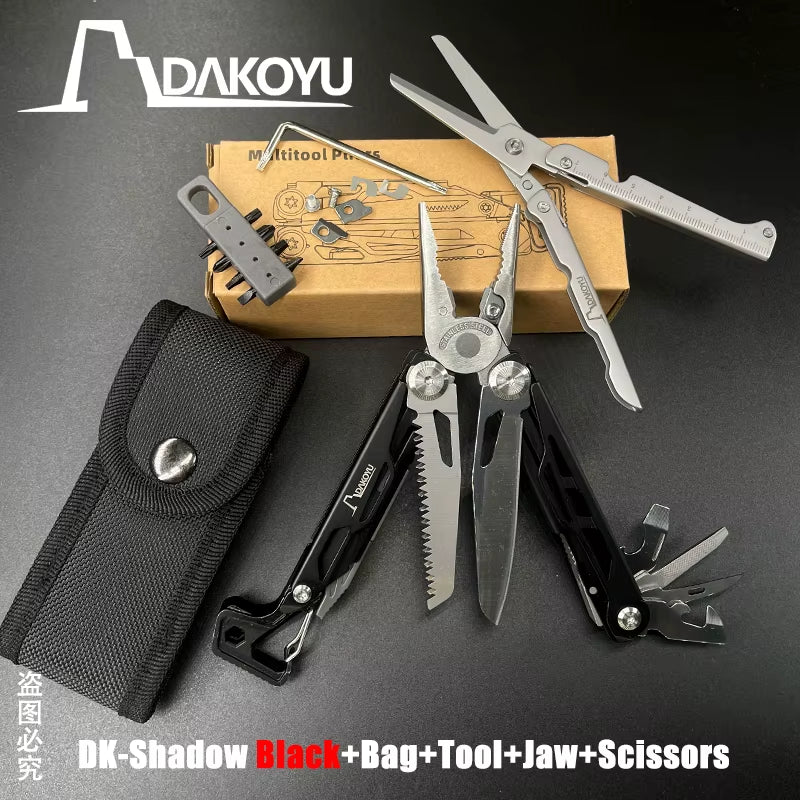 New 2024  Folding Multi Functional Tool Pliers Multi Functional Combination Tool Pliers EDC Outdoor Equipment Swiss Tools