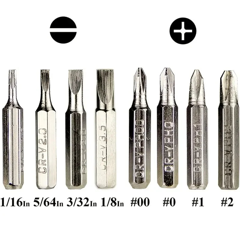 8-In-1 Aluminum Alloy Screwdriver Pen - Changeable Bits for Easy Repairs & Disassembly