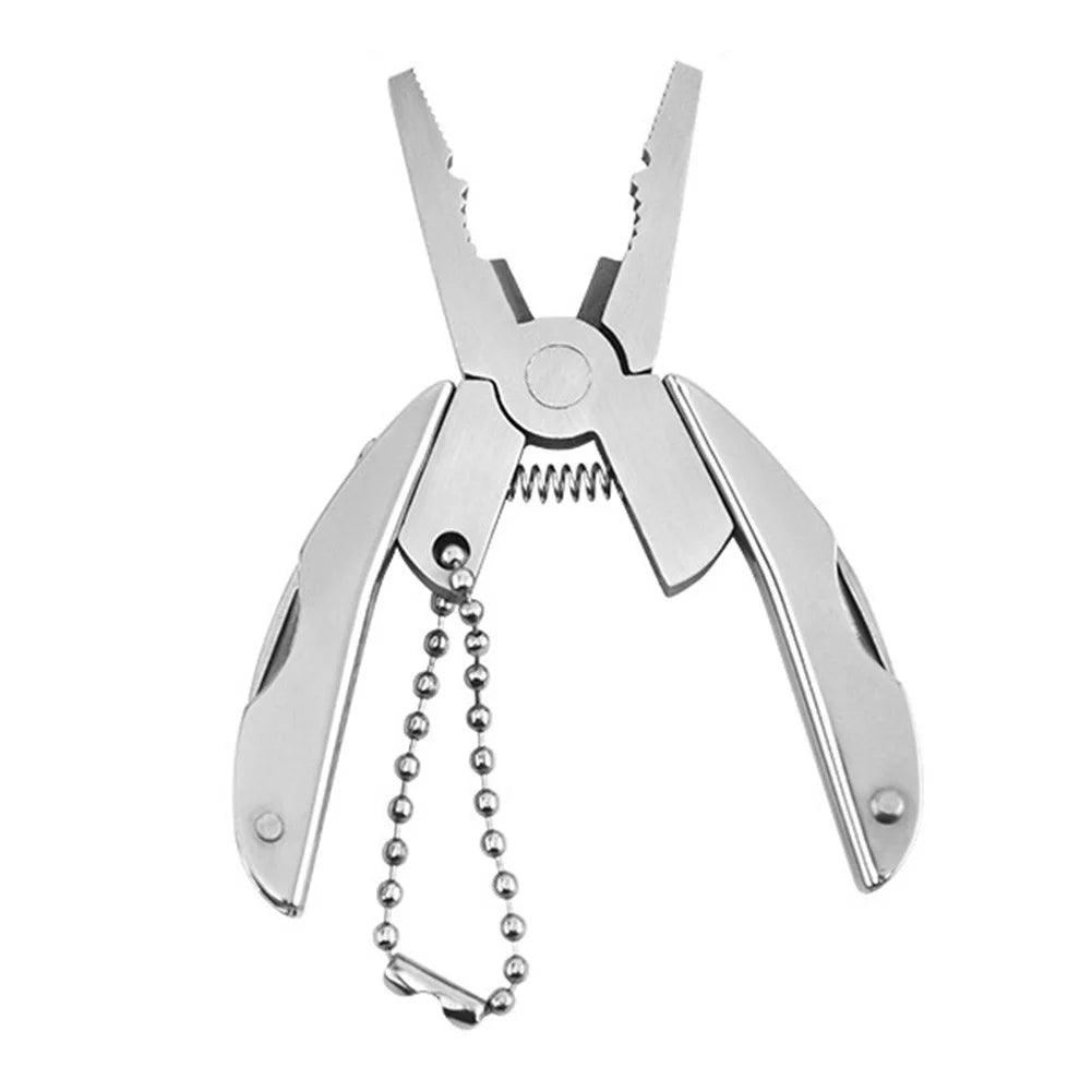 Multi Mini Outdoor Camping Survival Folding Screwdriver Pliers Pocket Tool