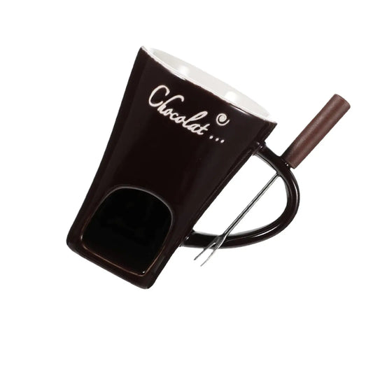 Fondue Mug Cheese Cookware Chocolate Melter Butter Melt Pot 130Ml Fondue Warmer Mug for Anniversary Birthday Kitchen Dinner Home