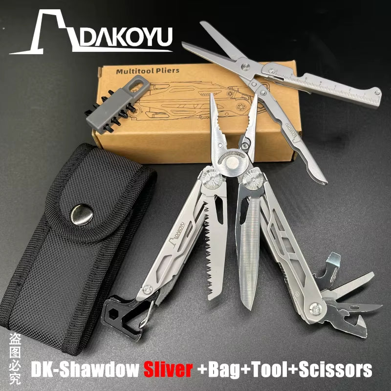 New 2024  Folding Multi Functional Tool Pliers Multi Functional Combination Tool Pliers EDC Outdoor Equipment Swiss Tools