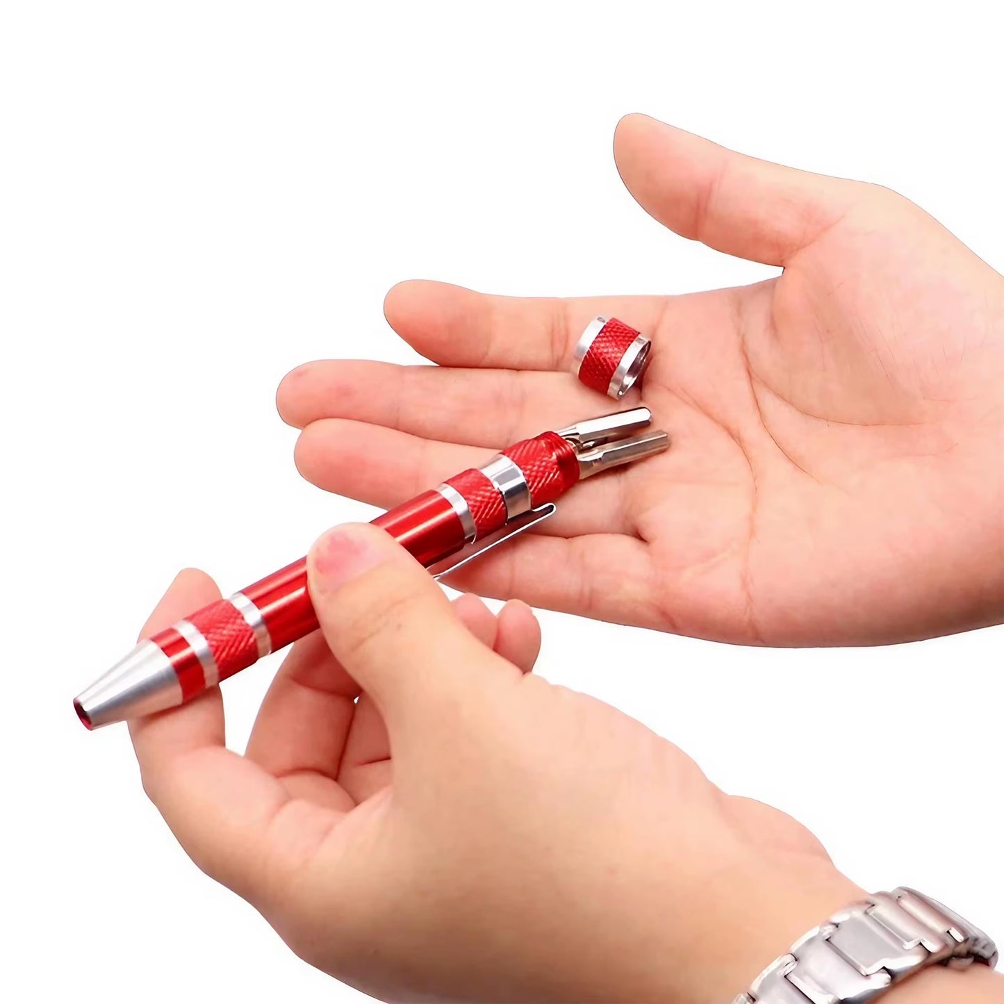8 in 1 Mini Screwdriver Set - Magnetic Small Screwdrivers Pen for Precision Repair, Compact EDC Tools