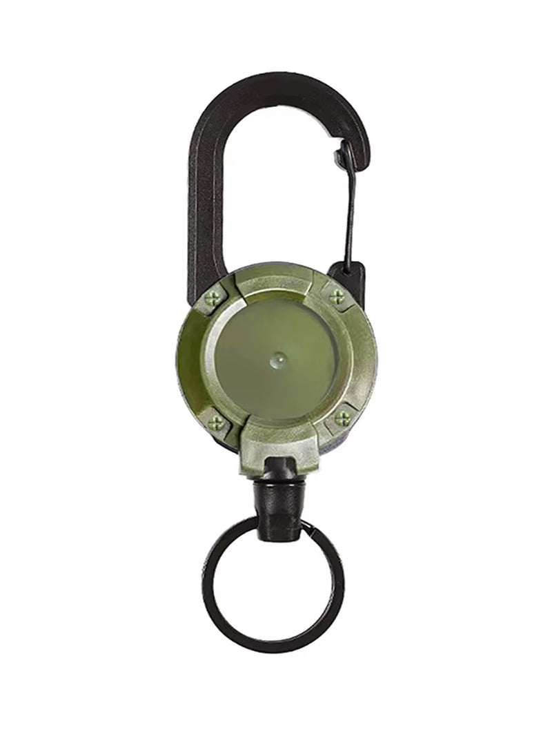 1PCS Steel Wire Rope Elastic Keychain Easy-To-Pull Buckle Sporty Anti-Theft Retractable Key Ring anti Lost Key Ring Accessories