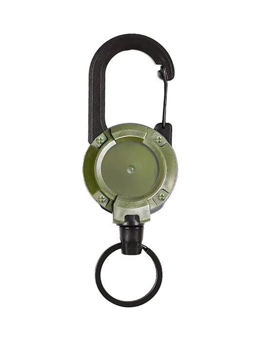 1PCS Steel Wire Rope Elastic Keychain Easy-To-Pull Buckle Sporty Anti-Theft Retractable Key Ring anti Lost Key Ring Accessories