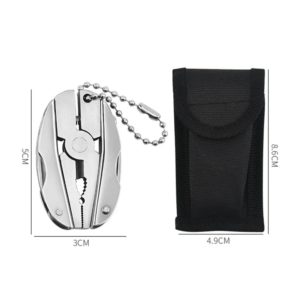 Multi Mini Outdoor Camping Survival Folding Screwdriver Pliers Pocket Tool