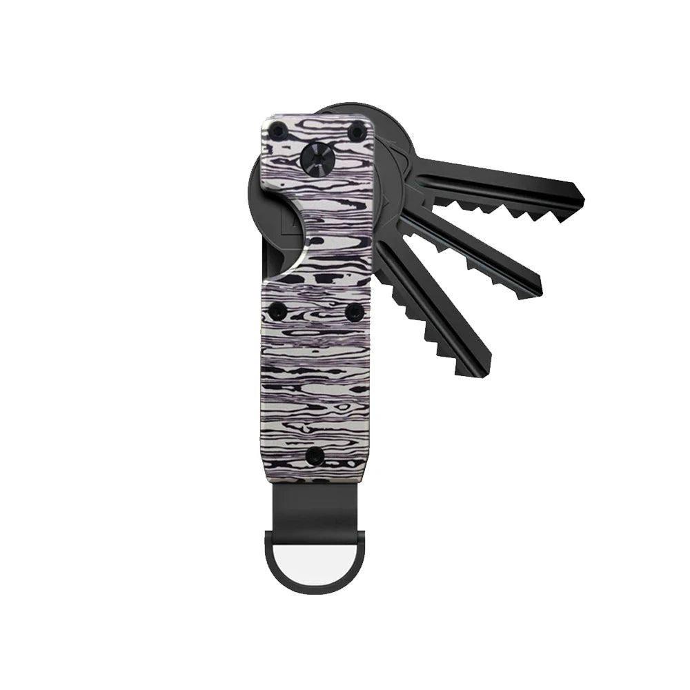 Key Organizer Compact Holder Metal Key Chain Minimalist Key Case Holder for Keychain Secures 1-5 Keys