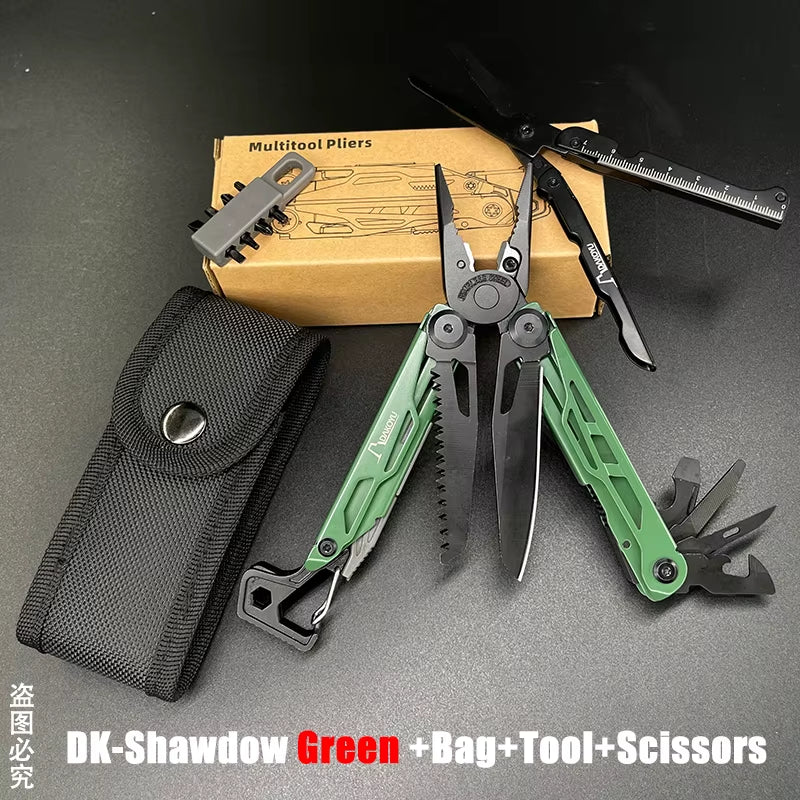 New 2024  Folding Multi Functional Tool Pliers Multi Functional Combination Tool Pliers EDC Outdoor Equipment Swiss Tools