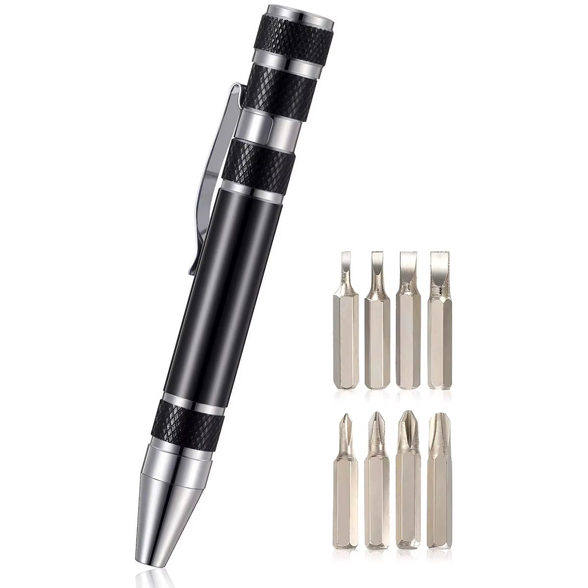 8 in 1 Mini Screwdriver Set - Magnetic Small Screwdrivers Pen for Precision Repair, Compact EDC Tools