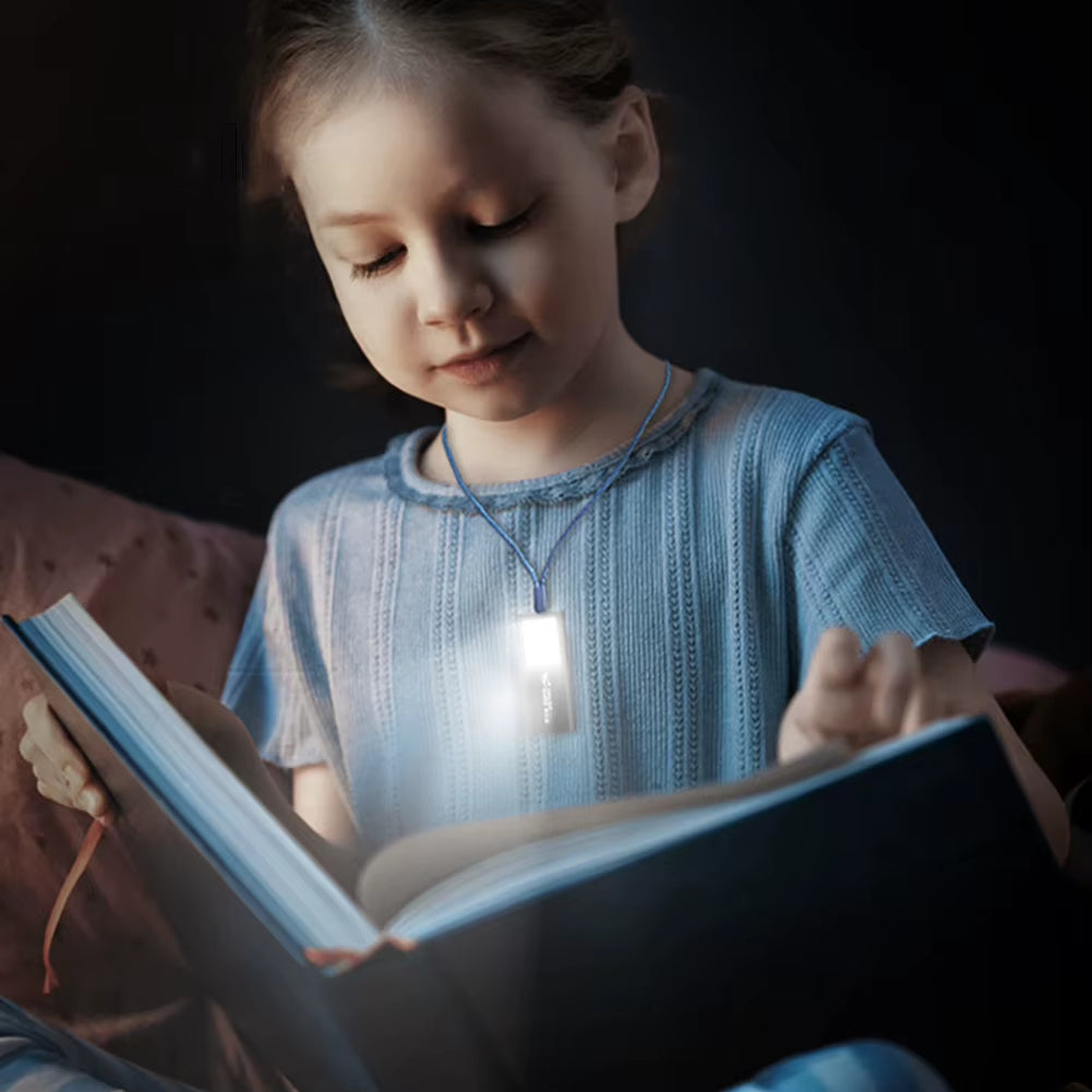 LED Mini Work Light USB Rechargeable Emergency Camping Light Waterproof Super Bright Flashlight for Outdoor Running Hiking