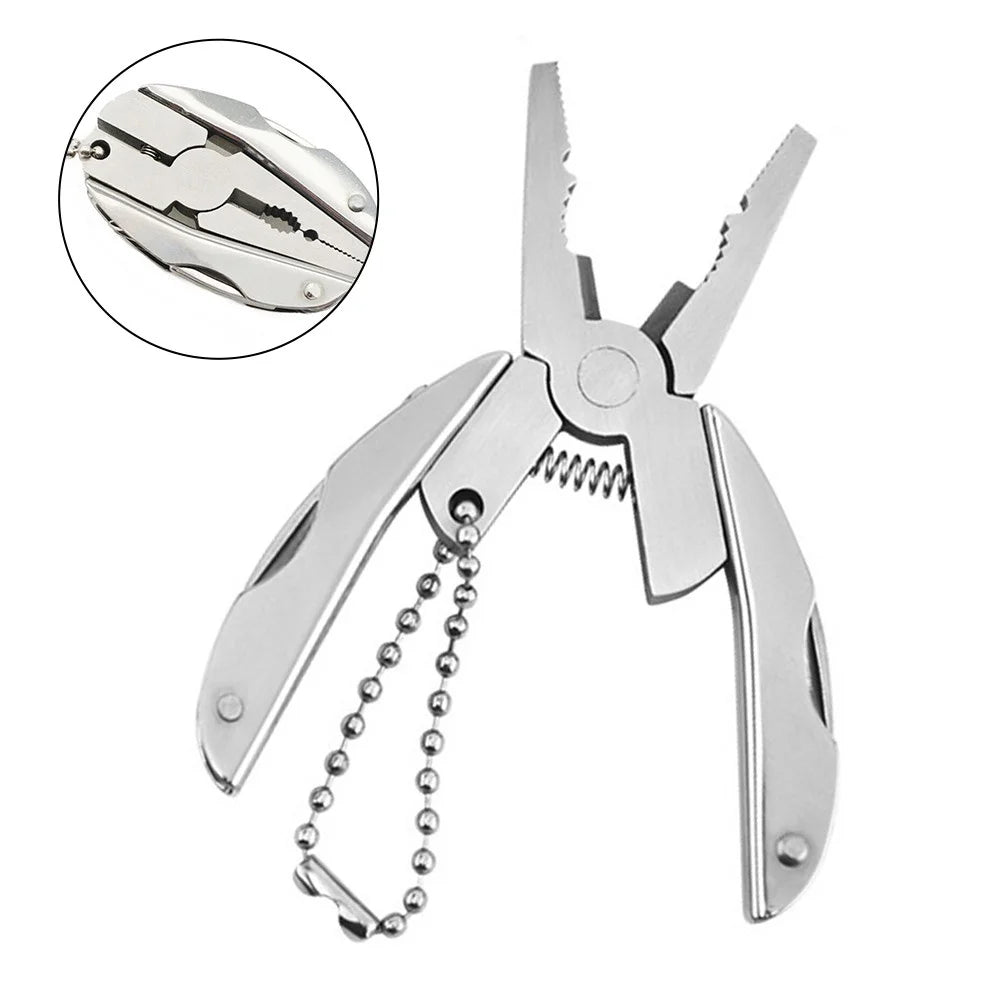 Multi Mini Outdoor Camping Survival Folding Screwdriver Pliers Pocket Tool