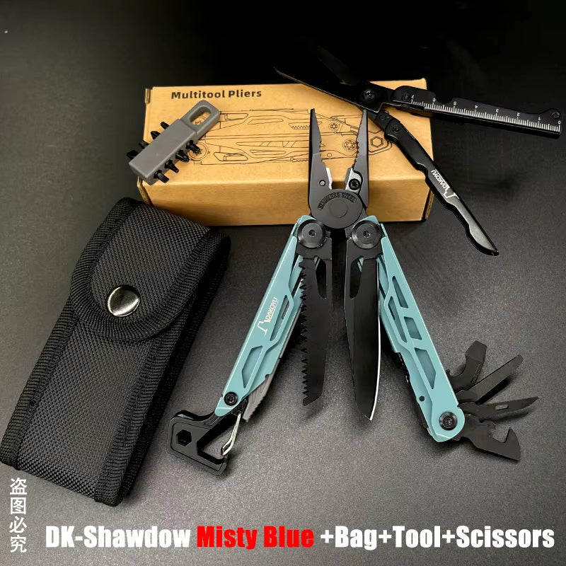 New 2024  Folding Multi Functional Tool Pliers Multi Functional Combination Tool Pliers EDC Outdoor Equipment Swiss Tools
