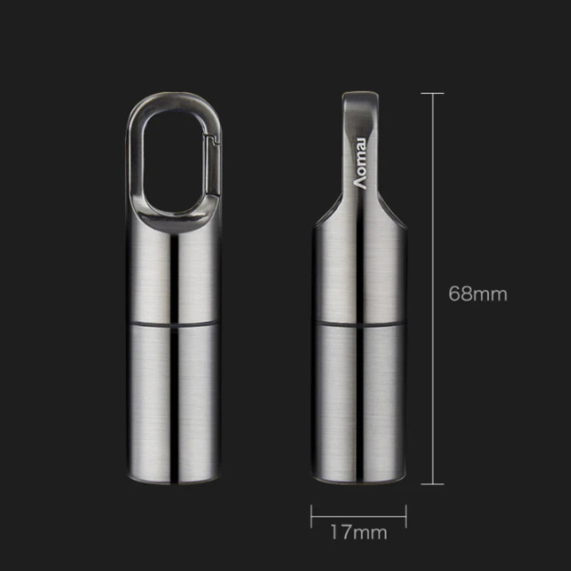 Isqueiro Vintage Stainless Steel Lighter Criativos Antique Mini Kerosene Lighter Capsule Portable Bronze Llavero Encendor