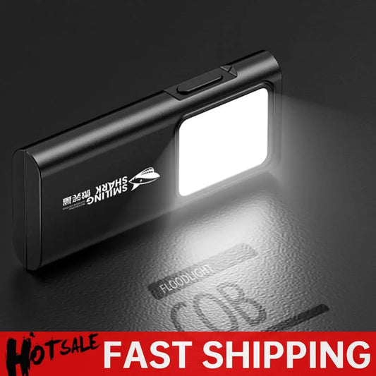LED Mini Work Light USB Rechargeable Emergency Camping Light Waterproof Super Bright Flashlight for Outdoor Running Hiking