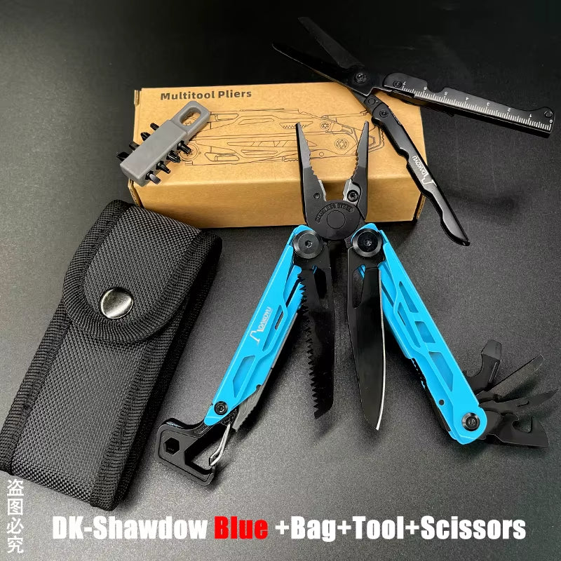 New 2024  Folding Multi Functional Tool Pliers Multi Functional Combination Tool Pliers EDC Outdoor Equipment Swiss Tools