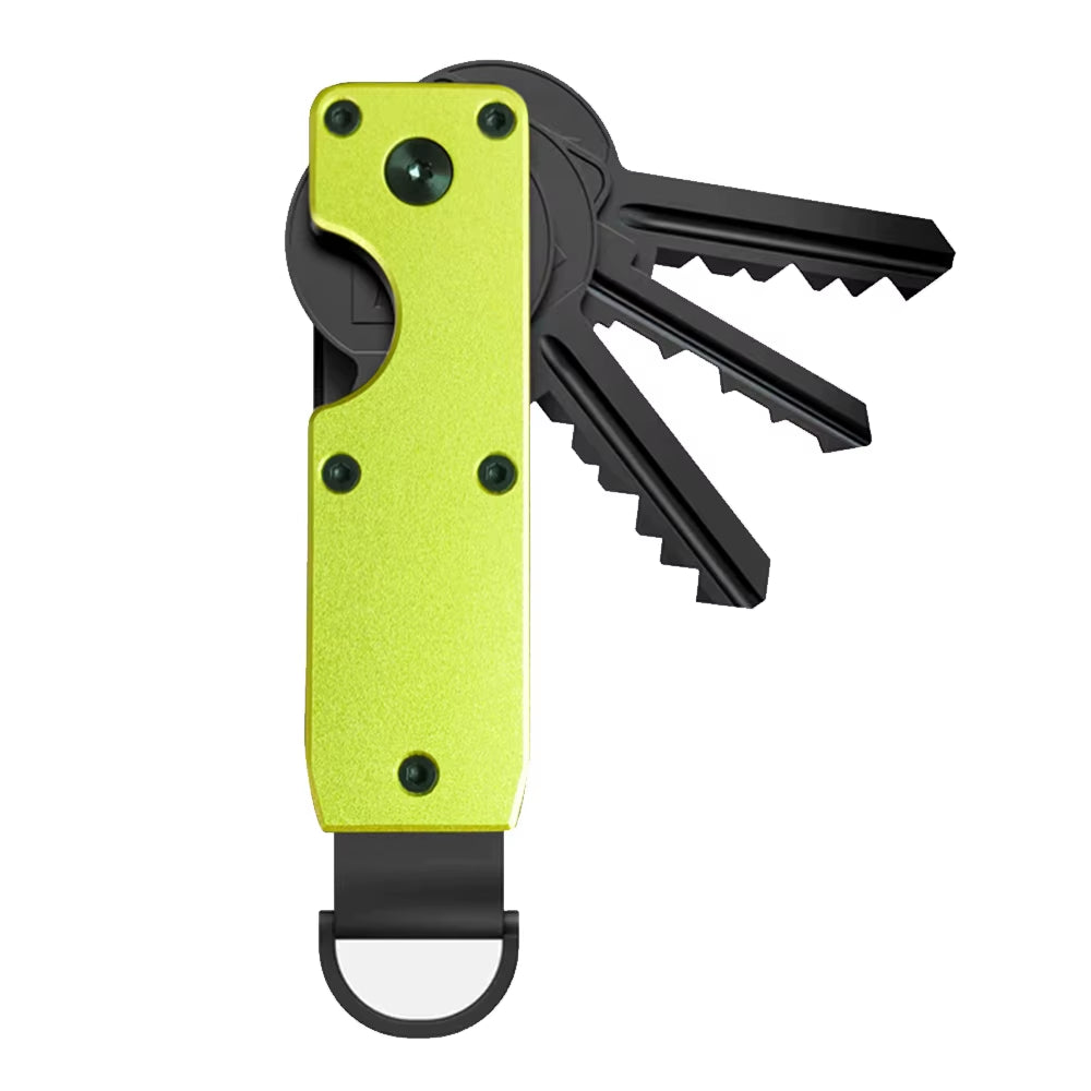 Key Organizer Compact Holder Metal Key Chain Minimalist Key Case Holder for Keychain Secures 1-5 Keys