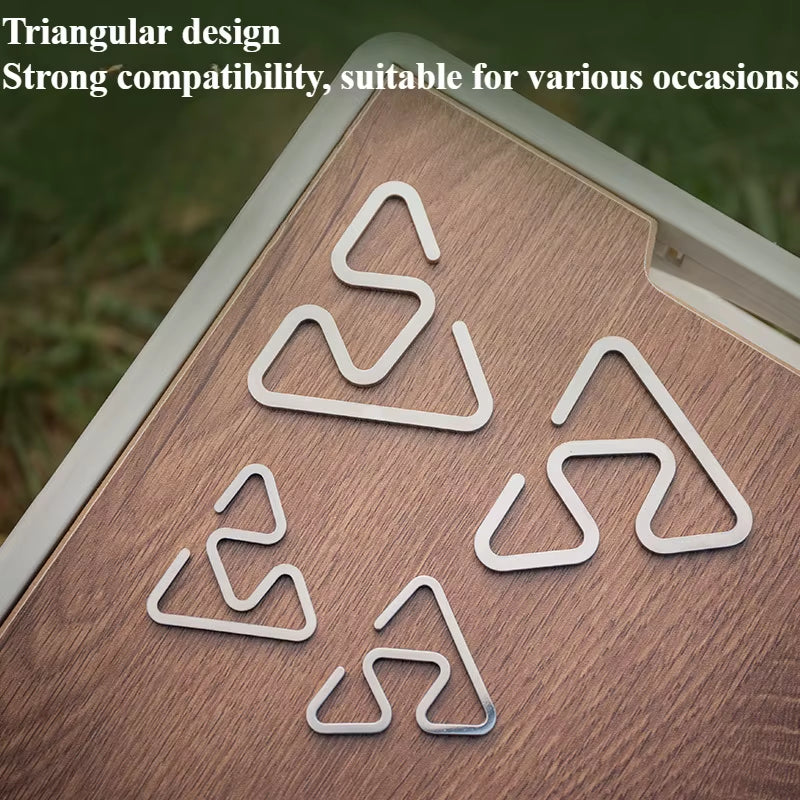 1Pc Outdoor Stainless Steel Hooks Are Not Easy to Slide Ultra Light Multifunctional Lightweight Camping Accessories and Tools