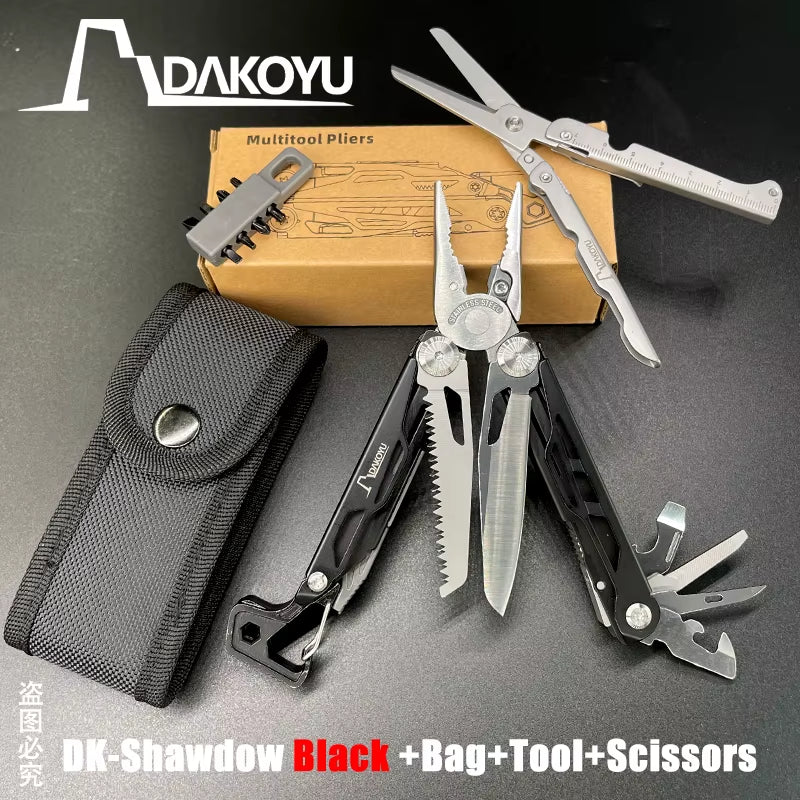 New 2024  Folding Multi Functional Tool Pliers Multi Functional Combination Tool Pliers EDC Outdoor Equipment Swiss Tools