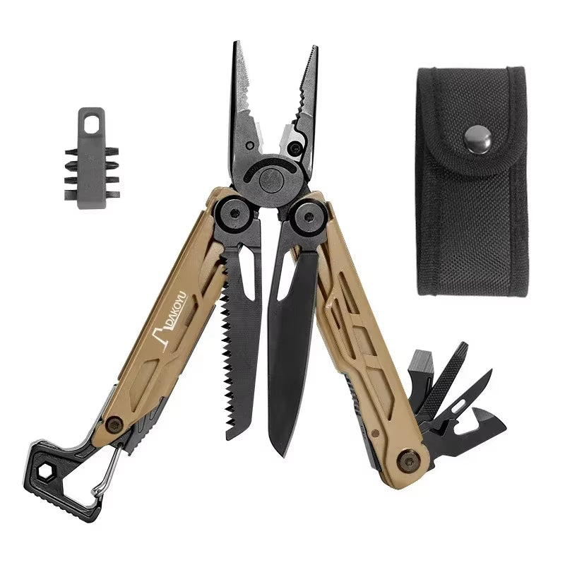 New 2024  Folding Multi Functional Tool Pliers Multi Functional Combination Tool Pliers EDC Outdoor Equipment Swiss Tools