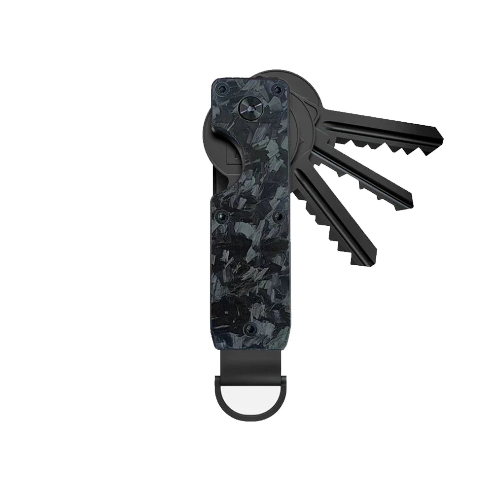Key Organizer Compact Holder Metal Key Chain Minimalist Key Case Holder for Keychain Secures 1-5 Keys