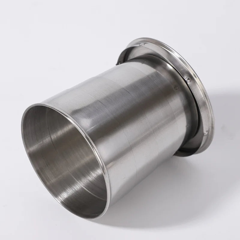 Stainless Steel Travel Carry-On Outdoor Wine Glass Portable Telescopic Water Cup Folding Wine Teacup Large Small and Medium-Size