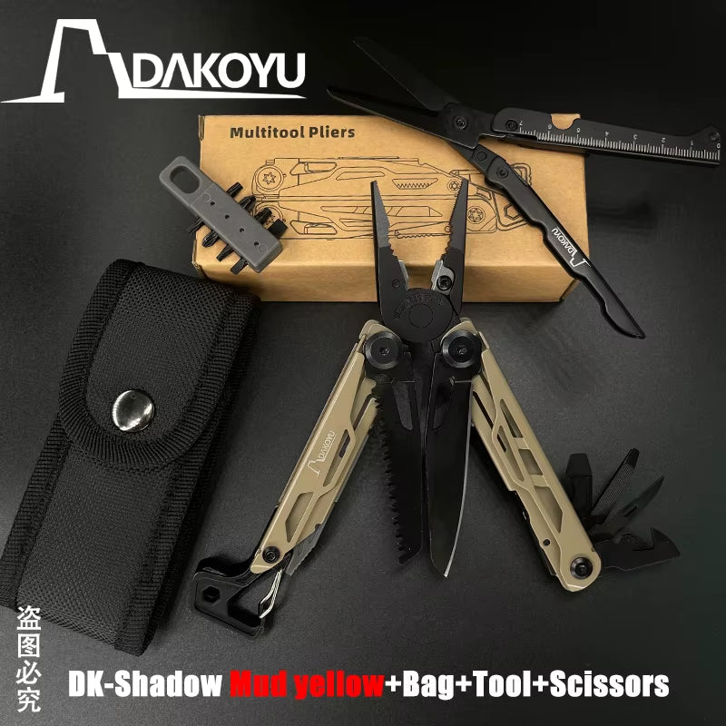 New 2024  Folding Multi Functional Tool Pliers Multi Functional Combination Tool Pliers EDC Outdoor Equipment Swiss Tools