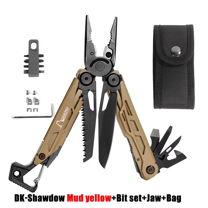 New 2024  Folding Multi Functional Tool Pliers Multi Functional Combination Tool Pliers EDC Outdoor Equipment Swiss Tools