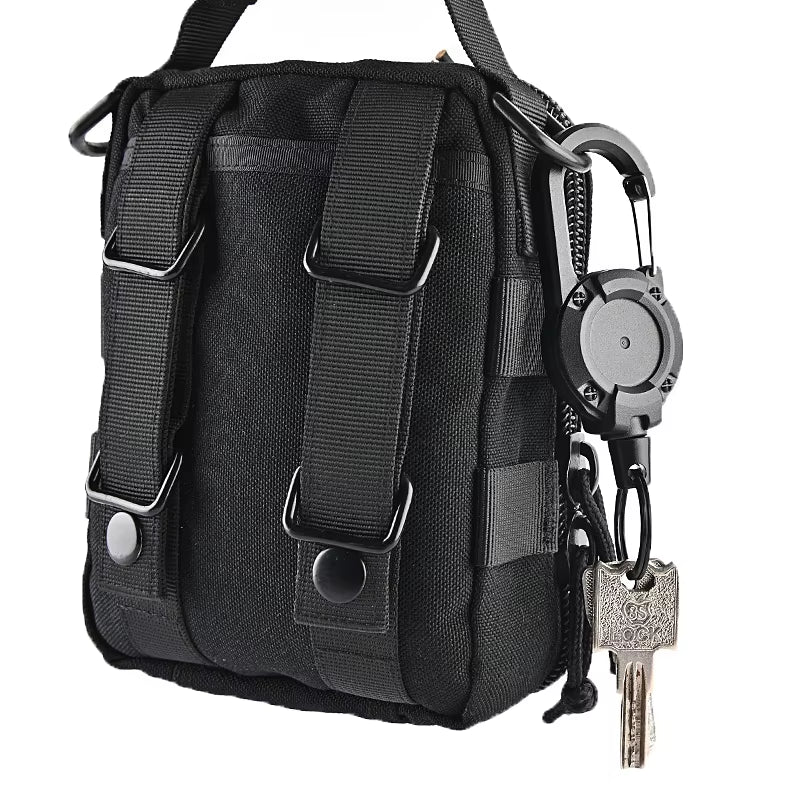 1PCS Steel Wire Rope Elastic Keychain Easy-To-Pull Buckle Sporty Anti-Theft Retractable Key Ring anti Lost Key Ring Accessories