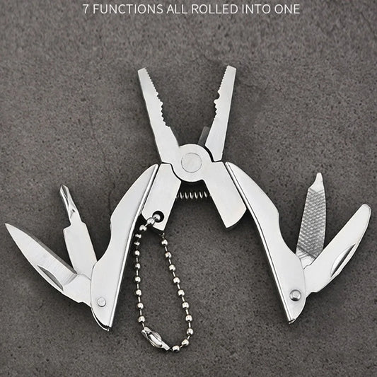 Multi Mini Outdoor Camping Survival Folding Screwdriver Pliers Pocket Tool