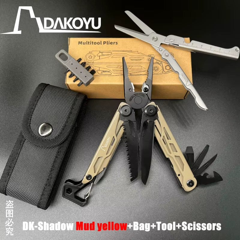 New 2024  Folding Multi Functional Tool Pliers Multi Functional Combination Tool Pliers EDC Outdoor Equipment Swiss Tools