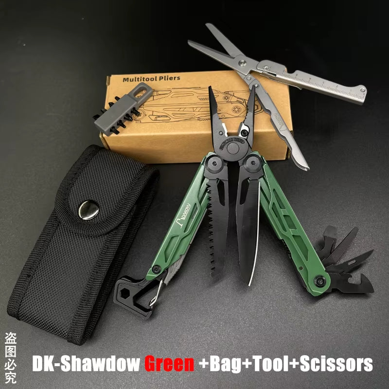 New 2024  Folding Multi Functional Tool Pliers Multi Functional Combination Tool Pliers EDC Outdoor Equipment Swiss Tools