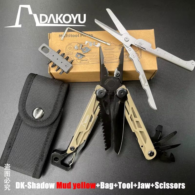New 2024  Folding Multi Functional Tool Pliers Multi Functional Combination Tool Pliers EDC Outdoor Equipment Swiss Tools