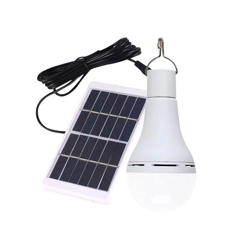 LED Solar Lamp Bulb Outdoor Waterproof Portable Solar Garden Hanging Light Hiking Fishing Emergency Lights Outdoor Camping Light
