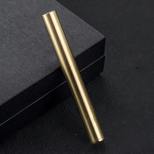 Brass Kerosene Nunchakus Lighters Windproof Mini Retro Grinding Wheel Ignition Flint Free Fire Men Smoking Toy Gift