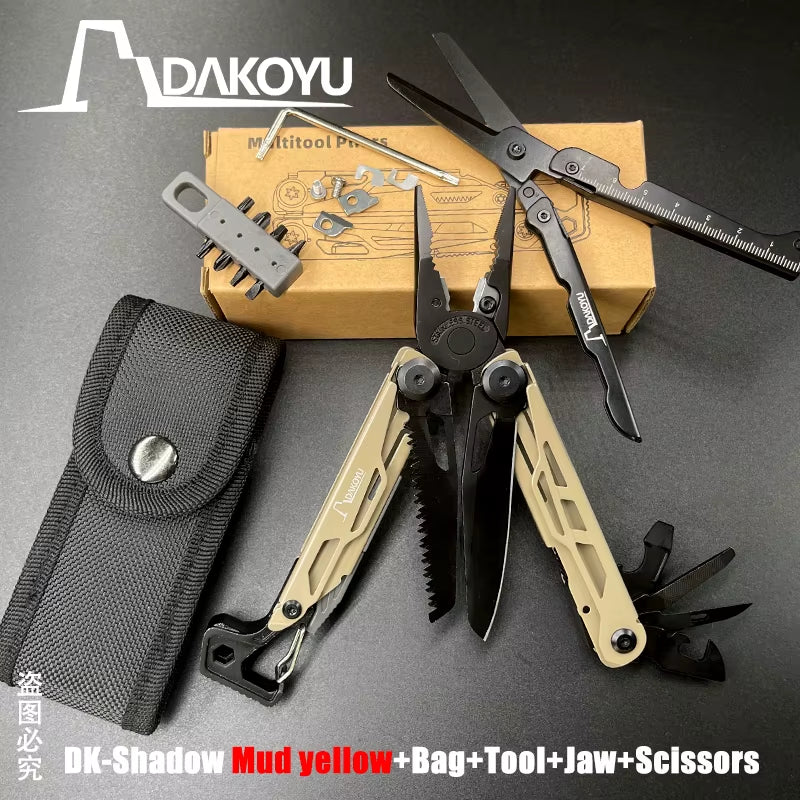 New 2024  Folding Multi Functional Tool Pliers Multi Functional Combination Tool Pliers EDC Outdoor Equipment Swiss Tools