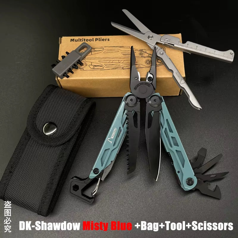 New 2024  Folding Multi Functional Tool Pliers Multi Functional Combination Tool Pliers EDC Outdoor Equipment Swiss Tools