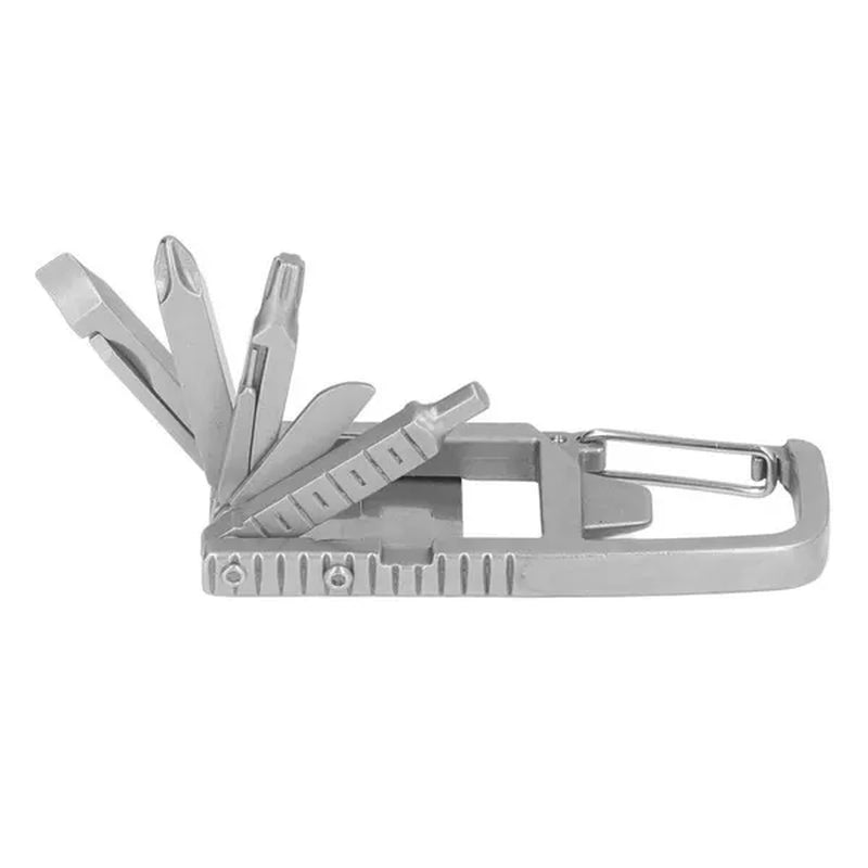 12 in 1 Keychain Multitool Screwdriver Bit Folding Multi Tool Bottle Opener Portable Pocket Tool for Outdoors Camping
