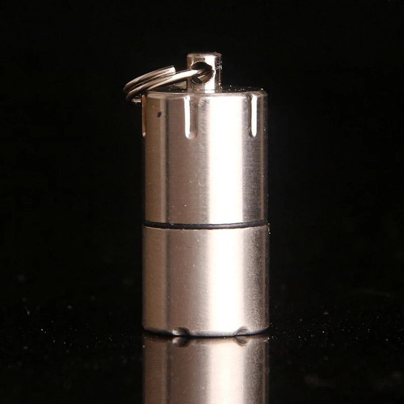Isqueiro Vintage Stainless Steel Lighter Criativos Antique Mini Kerosene Lighter Capsule Portable Bronze Llavero Encendor