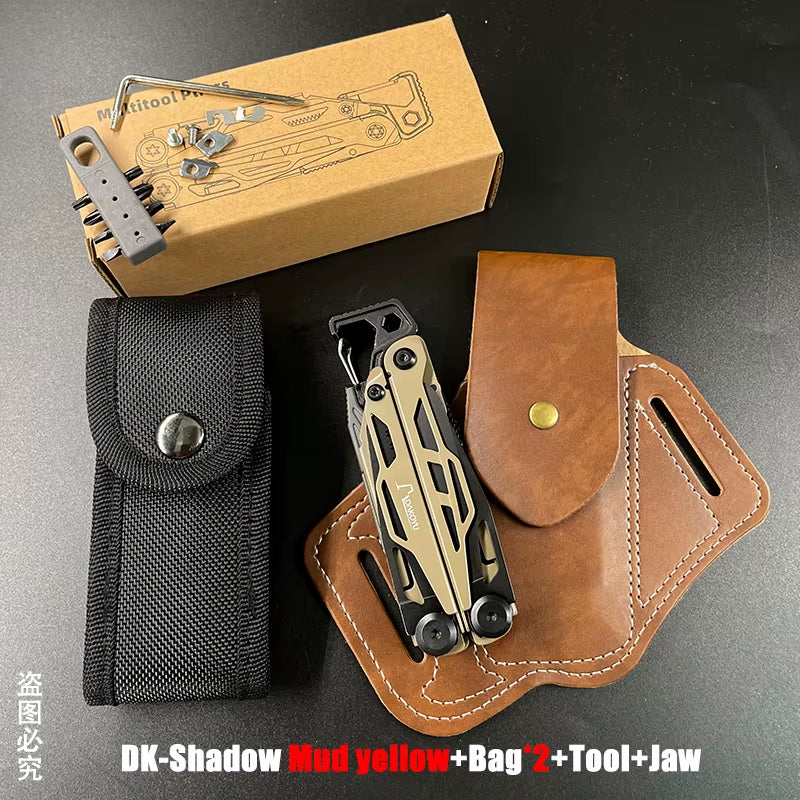 New 2024  Folding Multi Functional Tool Pliers Multi Functional Combination Tool Pliers EDC Outdoor Equipment Swiss Tools